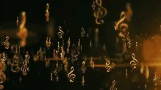 4K Golden Music Animated Motion Background | VFX FOOTAGE