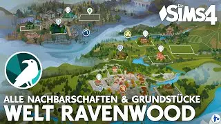 LEBEN & TOD 💀🪦 Die Welt Ravenwood mit allen Grundstücken und Nachbarschaften im Die Sims 4 Pack