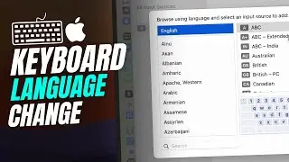 Change Mac Keyboard Language