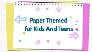 Paper Themed Intro video for kids and Teens