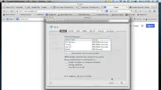 Change Wireless Preference OS 10.8