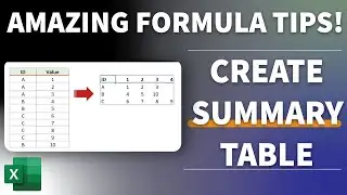 Mastering Excel's LET Function: Step-by-Step Tutorial for Dynamic Data Structuring 🔸Summary Table