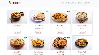 Bootstrap 5 Responsive Website Design   Responsive Foods  web site using bootstrap 5 Part 2