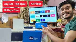Jio Fiber/AirFiber 50 Days Free ₹0 Claim | Gold Pass | Jio Set Top Box Channel Review Installation