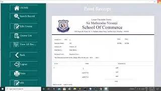 Part-18 JAVA- Fees Management System | Displaying data on reciept | Unique Developer|