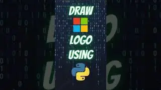 Draw Microsoft Logo using Python Turtle #shorts #python #pythonturtle #microsoft   #pythonshorts