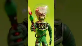 Sculpting texturing & animating the Martian from Mars Attacks #cinema4d #blender #zbrush #sculpting