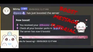 How to make a boost message using mimu bot *2023