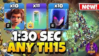 TH15 Root Rider Witch attack Strategy !! Th15 Attack Strategy (Clash of Clans)