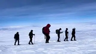 Roof Top of Africa! Near the summit of Mt. Kilimanjaro high above the clouds!