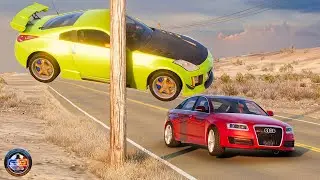 Side Collisions of Cars #28 - BeamNG.drive CRAZY DRIVERS