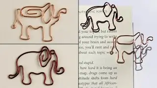 Wire Elephant Bookmark Tutorial