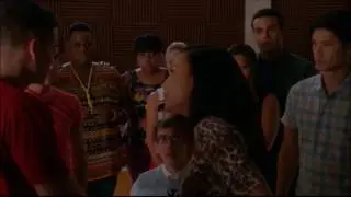 Glee - Santana accuses Puck of stealing Finns jacket 5x03