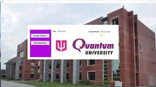 Student Attendance System in java ||  Quantum University Roorkee