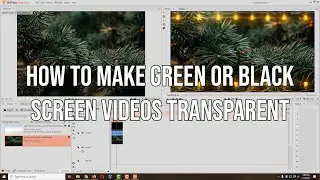 BEGINNER: How to Make Green (or Blue or Red) and Black Background Videos Transparent