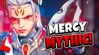 Mercy Mythic Skin Showcase! | Voicelines, Cosmetics, etc.