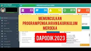 Cara Memunculkan Program Pengajaran Dan Kurikulum Merdeka Pada Rombel Reguler di Dapodik 2023.