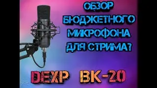 ОБЗОР БЮДЖЕТНОГО МИКРОФОНА DEXP BK-20