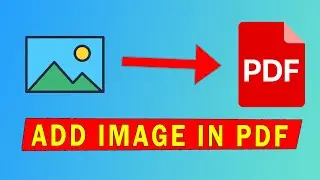 How To Insert Pictures In PDF | Add Image in PDF