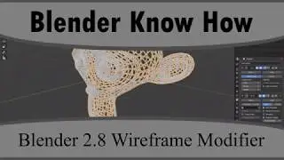 Blender 2.8 Wireframe Modifier