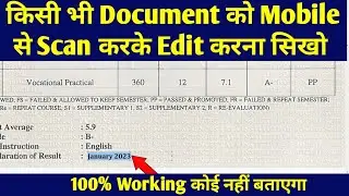 How to Scan and Edit a Document