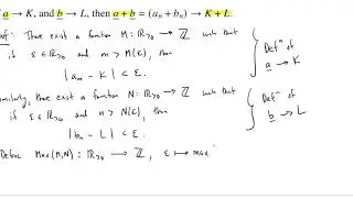 Proof of the Additivity of Sequence Convergence