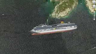 Costa Concordia wreck ( Google Earth PRO )