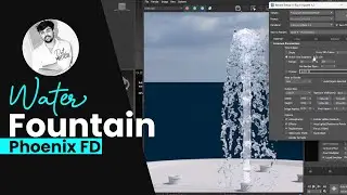 Water fountain phoenix fd 3ds max tutorial for beginners in Tamil