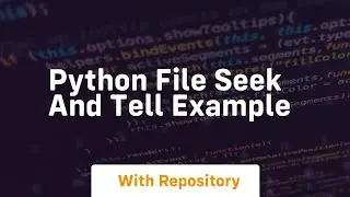 Python file seek and tell example