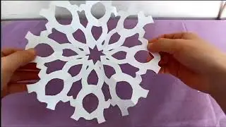 #snowflake #diy #papercraft #how to