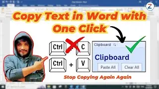 How to Copy Text in MS Word by Use of Clipboard - Copy to Clipboard Best Explained - Zeeinfotech