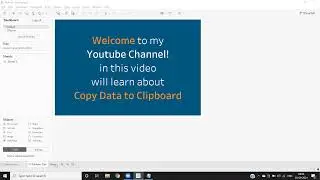 Tableau Tutorials - Tips and tricks: How to Copy to Clipboard data
