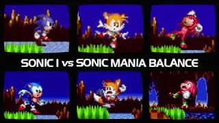Sonic the Hedgehog vs Sonic Mania KEEPING BALANCE