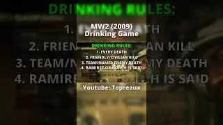 MW2 2009 Drinking Game