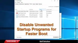 Disable Unwanted Startup Programs on Windows 10 for Faster Boot