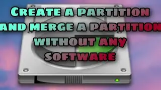 How to create a partition and merge a partition of Hard disk #windows #diskpartition