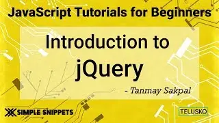 #36 Introduction to jQuery library | Setting jQuery in Project