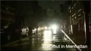 Hurricane Sandy - Blackout in Manhattan Live Footage 10-29-12