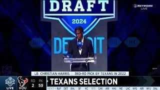 Texans select Blake Fisher No. 59 in 2024 NFL Draft