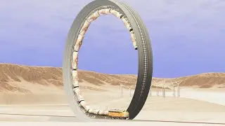 Trains vs Vertical loop - Beamng Drive