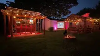 Summer nights in our backyard