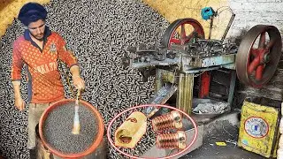 Process of Making Screws For Electrical Wire Connectors || Screw Manufacturing Process In Factory