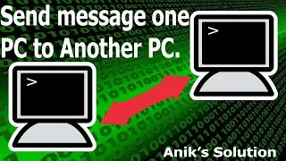 Send a Message to Another PC on the same LAN || Latest Video 2022 ||