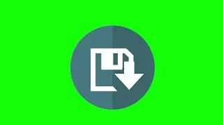 Animated Sim Card Icon Green Screen