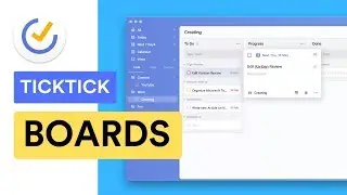 TickTick launch Kanban Boards