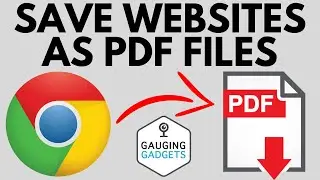 Save Websites as PDF in Google Chrome - Print to PDF in Chrome Browser