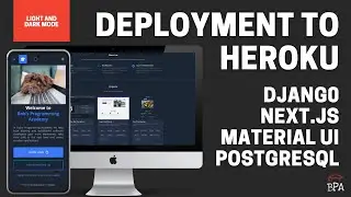 Heroku Deployment Tutorial | Portfolio Website | Django, Next.js, Material UI, PostgreSQL | 3 of 3