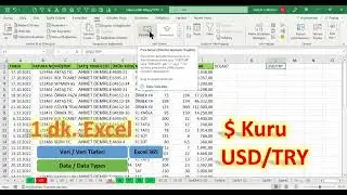 Excel 1 Dakika - Dolar Kurunu Almak