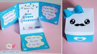 How to make Explosion Box 🎁 | Fathers Day Pop up card | DIY Fathers Day Gift Box | Paper Crafts