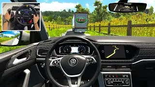 Volkswagen T-Cross through Narrow Roads - Euro Truck Simulator 2 | Cammus C12 Gameplay